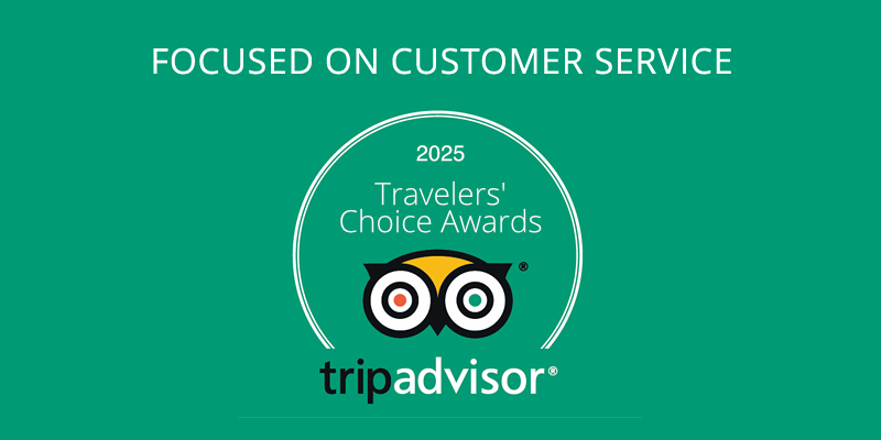 TripAdvisor certificate of excellence.